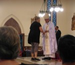 Cate Dunne at the Dedication Mass