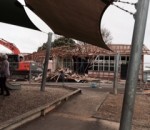 The bare bones of the building