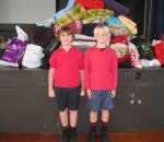 codie and sam with blankets